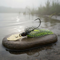 Bladed Jig Stainless Steel Bladed Chatter  Lure Realistic 3D Eyes Vibrating Jig for Bass Anglers