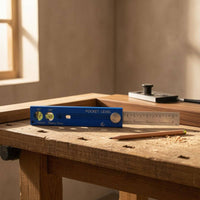 Two Bubble Vials Depth Marking Ruler Aluminum Alloy Sliding Ruler Level Stainless Steel Hand Tool Compact for Woodworkers, Carpenters, Horizontal Measurement