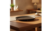 Boat-Shaped Tray Textured Hammered Metal Tray Sculptural Centerpiece Bowl for Home Stylists