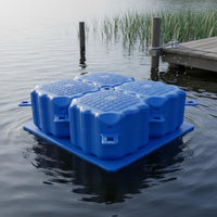 Buoyant Cube Stable Deck Buoyant Dock Section High Load-Bearing Modular Pontoon Block for Anglers, Marina Personnel, Lakefront Property