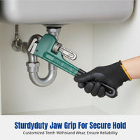 Pipe Wrench, Adjustable Heavy-Duty Pliers, Large Opening, Multi-Function Auto-Tightening Plumbing Tool for Home Installation