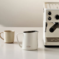 Milk Frothing Pitcher with Textured Handle Tapered Milk Steaming Jug Comfortable Grip Jug for Baristas