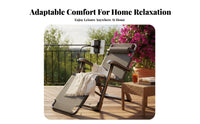 Foldable Convertible Chair Bed Space-Saving Adjustable Reclining Chaise Convertible-Use Design Indoor Furniture Portable for Office Workers, Outdoor Enthusiasts, Noon Break, Balcony, Patio, Backyard