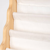Textile Pocket Book Shelf Compact Floor-Standing Children's Book Shelf Rounded Edges Children's Bookshelf