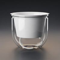 Plant Pots for Modern Home Decor, Self-Watering Hanging Planter for Indoor Plants, Clear Planter with Visible Water Gauge, Balcony Planter Set