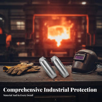 2 Pieces Ignition Proof Aluminized Safety Sleeves Retardant High Temperature Safety Sleeves Long-Lasting for Blacksmiths, Welders, Forging