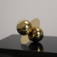 Abstract Metal Sculpture Mirrored Abstract Sculpture Modern Sculptural Object for Living Room, Entryway