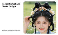 Chinese Traditional Hair Accessory Elegant Design Chinese Hair Crown Vintage Hairpiece Intricate Detailing Vintage Bridal