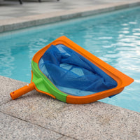 Reinforced Swimming Pool Net Wide Opening Pool Cleaning Net Handheld Skimmer with Mesh Bag Easy to Use for Spas, Ponds