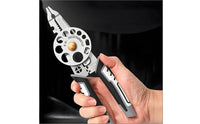 Industrial Grade Wire Stripper Pliers Rotating Wheel Wire Stripping Pliers Multi-Function Hand Tool Ergonomic Handle for Electricians, Wiring Work, Electrical Repair