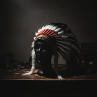 Native-Inspired Costume Headdress with Feathers Colorful Feather Headpiece with Headband Multicolor Feather Headpiece Woven for Cosplayers, Performers, Photo Shoots, Stage Performances