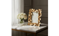 Ginkgo Leaf Photo Frame Freestanding Ornate Ginkgo Leaf Picture Frame for Newlyweds, Couples, Bedroom, Living Room