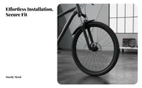2 Pieces Mountain Bike Mudguard Set Weather-Resistant Protection Front and Rear Mudguard Set Adjustable Bike Mudguards