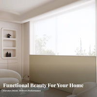 Day and Night Honeycomb Shade Drill Installation Electric Insulated Window Covering Privacy Protection Blackout Cellular Shade for Bedroom, Office