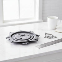 Rotating Chair Plate 360 Degree Rotation Ball Bearing Turntable Low Noise Rotating Tray Bearing for Home Improvers