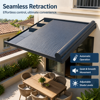 Automatic Aluminium Alloy Awning, Retractable Waterproof Awning for Patio & Terrace Outdoor