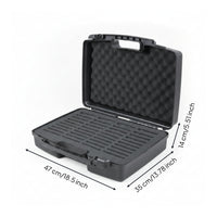 Portable Graded Card Case Rigid Card Case with Handle Lockless for Collectors, Home Organization