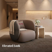 Modern Aesthetic Pleated Barrel Chair and Couch Combo Wear-Resistant Reception Sofa Group Easy to Clean Commercial Furniture High-Density Foam for Interior Designers, Office Managers, Business Owners, Beauty Salon