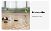 Foldable Portable Badminton Net Easy Setup Freestanding Badminton Net Quick Installation Outdoor Game Compact Storage for Children, Families, Beginners, Indoor, Backyard, Park, Driveway