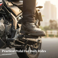 2 Pieces Foldable Foot Pegs Widened & Thickened Rear Seat Footrest Rear Passenger Foot Peg Non-Slip Surface for Children