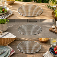 Integrated Stamped Non-Stick BBQ Grill Net Korean Japanese Style Commercial Round Barbecue Grate