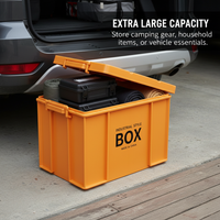 Large Capacity Storage Box for Home, Outdoor, Camping, and Car Organization