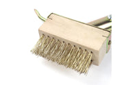 Heavy Duty Crevice Weeding Brush Dense Bristles Long Handle Wire Brush 2-in-1 Design for Outdoor, Kitchen, Bathroom