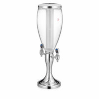 Beer Dispenser with Ice Column Tabletop Drink Dispenser with Faucet for Parties