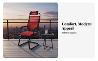 Breathable Design Woven Elastic Band Chair Flexible Support Office Seat Ergonomic Seating Furniture Lightweight for Mahjong enthusiasts, Students, Homeowners, Study Room, Small Spaces, Bedroom