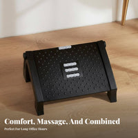 Improves Posture beneath-desk Footrest Anti-Slip Surface Foot foundation Relieves Fatigue Footstool Portable for distant Workers, Students, gaming enthusiasts, Workstation, Study Room, Gaming Setup, on the mobile