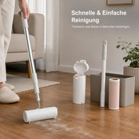 Lint Roller with Extendable Handle and Refills for Pet Hair, Dust, and Debris Removal