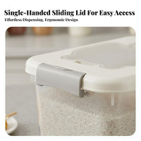 Moisture-Proof Rice Storage Container Safe Airtight Rice Container Transparent Body for Kitchen Countertop, Cabinet