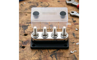 Bus Bar with Cover 12V Grounding Block 48V DC Hardware for RV