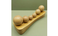 Wooden Massage Pillow Solid Wood Massage Pillow with Wooden Balls Manual