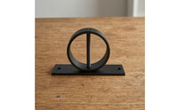 5 Pieces Rope Holder with Cross Screw Black Stainless Steel Rope Support Hanger Easy to Install Hardware for Home Improvers, Dock, Patio