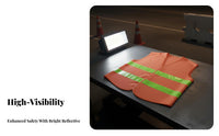 Reflective Safety Vest Hook-and-Loop Fastener Closure High Visibility Work Vest Highway Side Safety Gilet Lightweight Safety
