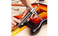 Long-Lasting Steel T Handle Tapered Reamer Clean Material Removal Tapered Reamer Versatile Manual Hole Enlarger Hardened Cutting Edges for Luthiers, Guitarists, Instrument Maintenance, Workshop