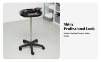 Multi-Functional Hair colorist's Rolling Tray Customized Tool Slots Adjustable Tray on Wheels Long-Lasting Construction Salon Equipment Easy to Clean for Tattoo Artists, Hairstylists, Estheticians, Beauty Parlor, Barbershop, Spa
