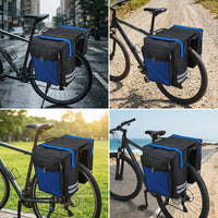 Mountain Bike Rear Rack Bag, Bicycle Pannier Bag, Double Saddle Bag for Cycling