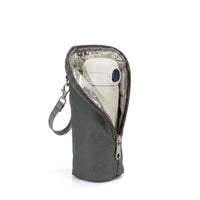 Newborn Essentials Insulated Bottle Warmer and Bag for Baby Care, Double Layer Storage for Travel, Patterned Nylon Material with Strap Handle