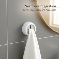 Sink and Tea Towel Rack for Kitchen Organization, No-Drill Wall-Mounted for Bathroom Storage, Single Hanging Hook in Japanese Style