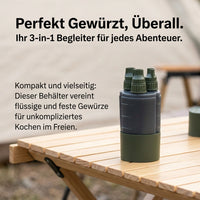 Spice Bottle Set for Camping and Travel, Portable Spice Bag for Picnics, Spice Organizer with Empty Bottles for Solid and Liquid Spices