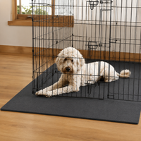 Felt Dog Mat, Large Dog Bed, Small Dog Bed, Light Gray Warm Anti-Bite Pet Mat, Dog Crate Mattress for Medium Dogs