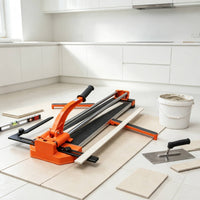 Manual Tile Cutter Hand Push Ceramic Tile Cutter Two Rail Tool for Tilers, Home Improvers, Home Renovation, Restroom Remodeling, Worksite