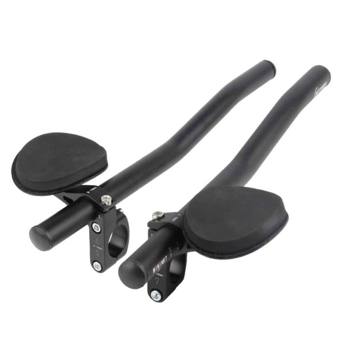 Aerodynamic Handlebars Aluminum Alloy Time Trial Aerobars Foam Pads Bike Resting Handlebar Assembly for Triathletes