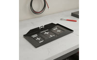 Black Battery Base Plate Coated Battery Tray Sturdy Sturdy for Car Enthusiasts, Mechanics, Engine Bay, Automotive Repair