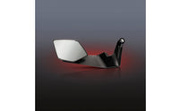 Angular Motorcycle Mirrors with Mounting Hardware Streamlined Motorcycle Rearview Mirrors Carbon-Fiber-Look Side Rearview Mirror Adjustable for Motorcyclists, Riders, Street Bikes, Touring Motorcycles