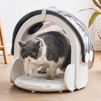 Pet Dehumidifying Box Foldable Pet Dryer Box Adjustable Temperature Cat Dehumidifying Cabin for Domestic Grooming, Apartments
