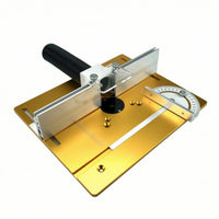 Router Table Insert Plate with Fence Precision-Engraved Router Table Insert Plate Low-Profile Carpentry Tool for Hobbyists, Workshops