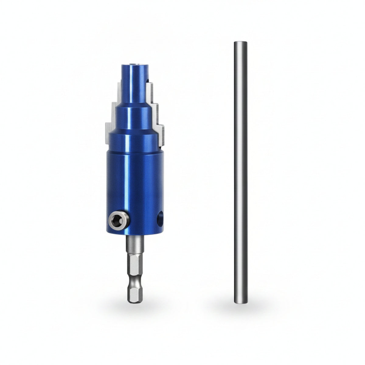 Hex Shank Pipe Thread Remover Stepped Body Valve Remover Metal Plumbing Tool Blue